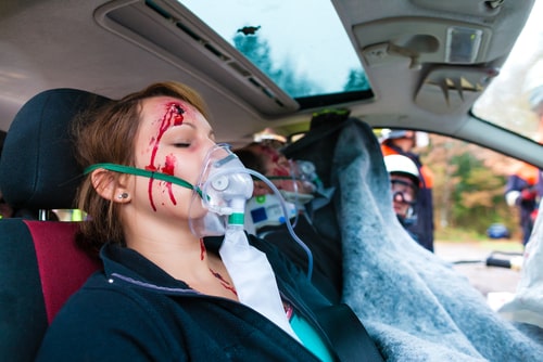 Head injuries often occur from car accidents